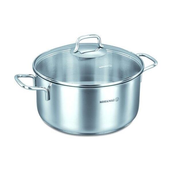 

Кастрюля Korkmaz с крышкой PERLA 16*9 см 1,8 л (A1653)