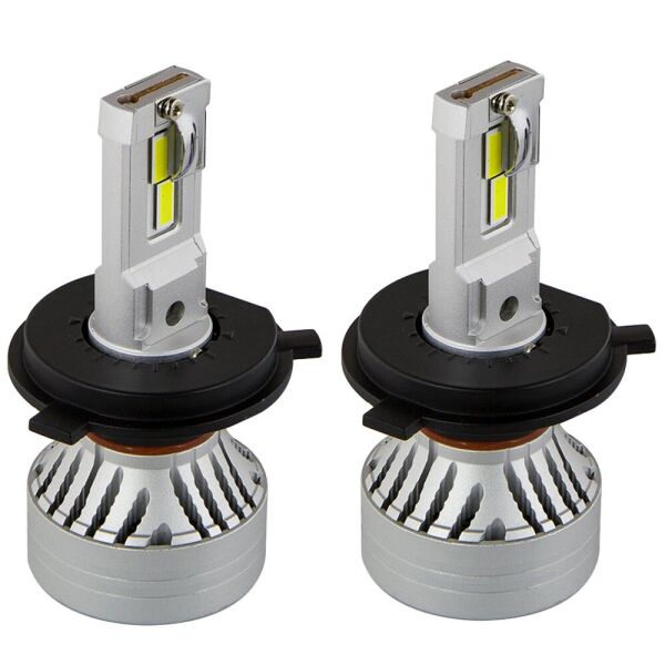

Светодиодные лампы LED Sho-Me F7 H4 (HB2, 9003) 6500k 5000Lm 45w 12-24v