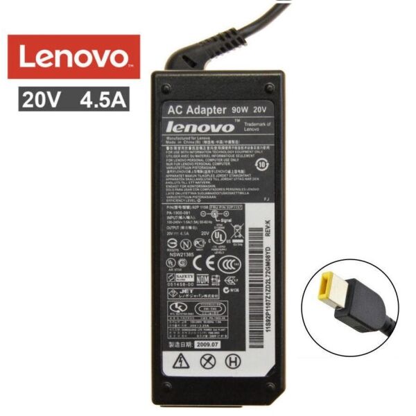 

Блок питания Lenovo (20V 4.5A 90W) прямоугольный штекер , B5045