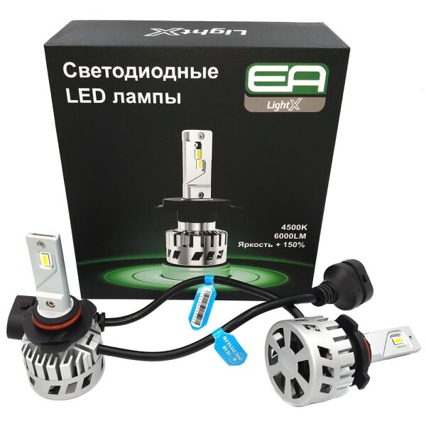 

Светодиодные лампы LED EA Light X S4 HB3 (9005) 4500k 6000Lm 32w 12-24v