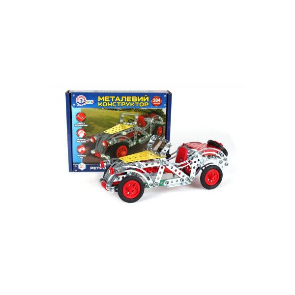 

Конструктор металлический Технок Ретро автомобиль 284 детали (TOY-45492)