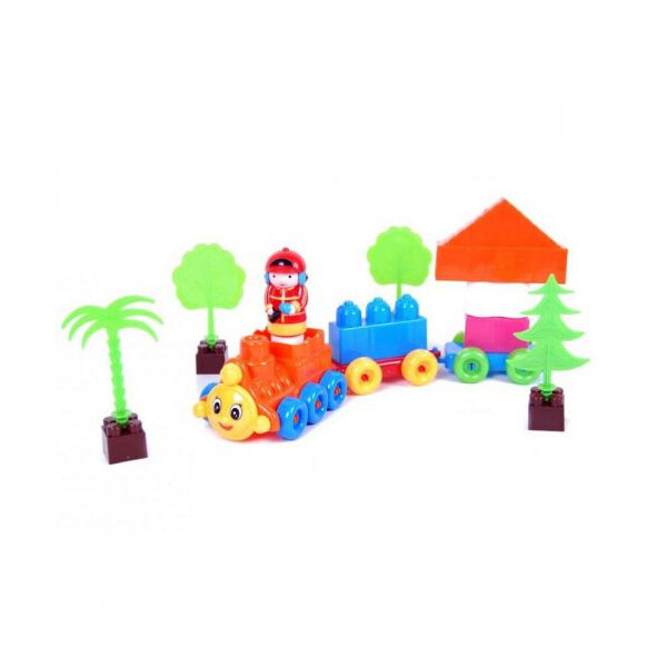 

Конструктор Kinderway Поезд с вагонами 16 деталей (TOY-54260)