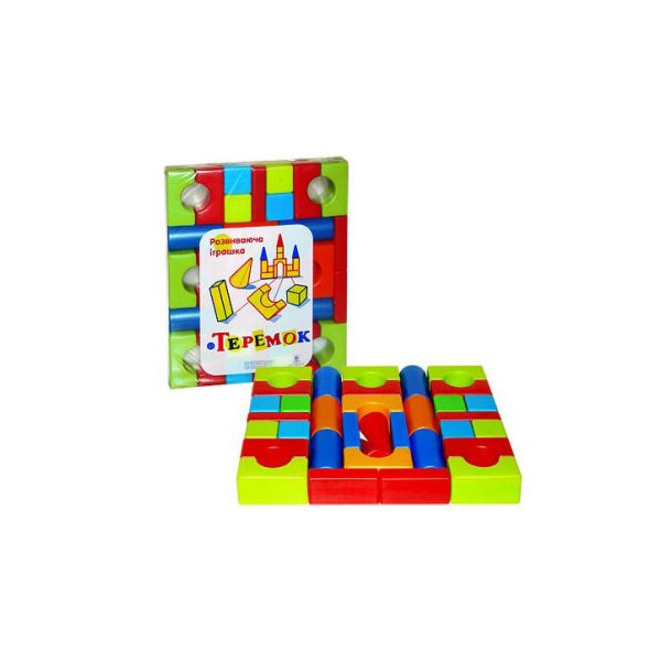 

Конструктор кубики Теремок М.Тoys 39 деталей Разноцветные (TOY-11342)