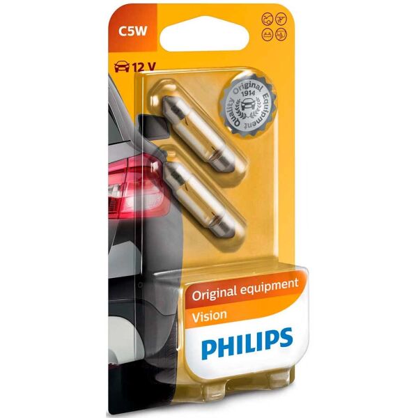 

Лампы накаливания Philips Vision C5W X35mm 12V 5W SV8,5 12844B2