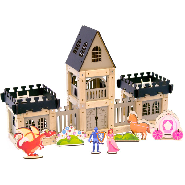 

Деревянный эко-конструктор Zevs-toys Замок 133 детали (4003294)