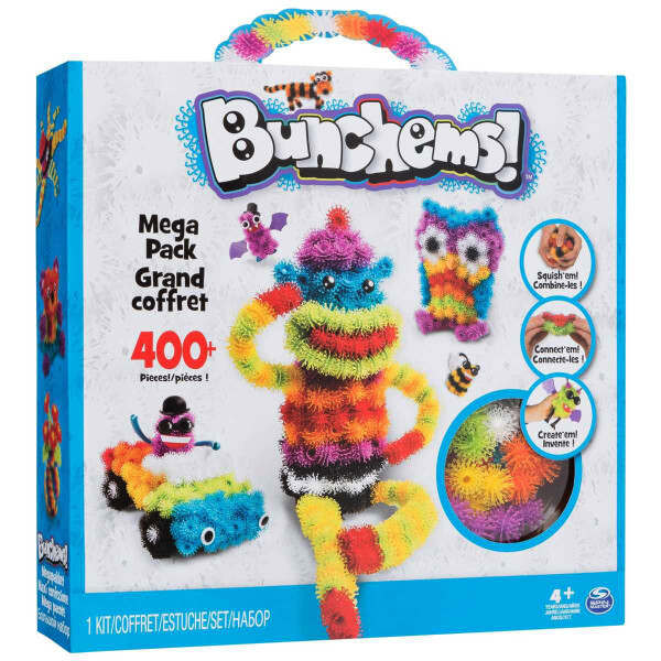 

Конструктор липучка Bunchems Mega Pack 400 деталей Разноцветный (2d-102)