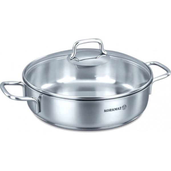 

Кастрюля Korkmaz с крышкой PERLA 24*6,5 см 3,0 л (A1658)