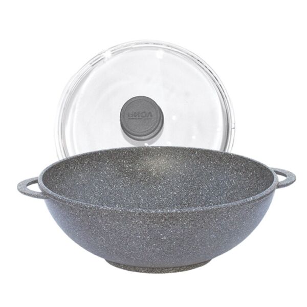

Вок биолого Granite Gray с 2-мя ручками и крышкой 28 см (28034ПС)