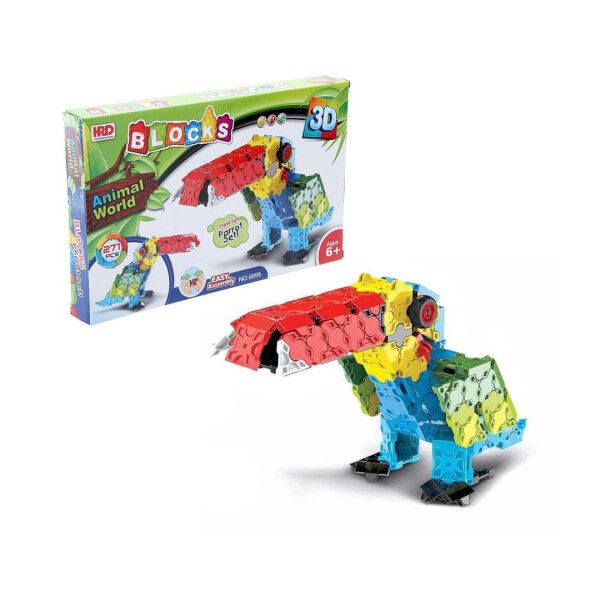 

3D-конструктор детский Animal World Тукан 271 деталь Разноцветный (kr33)