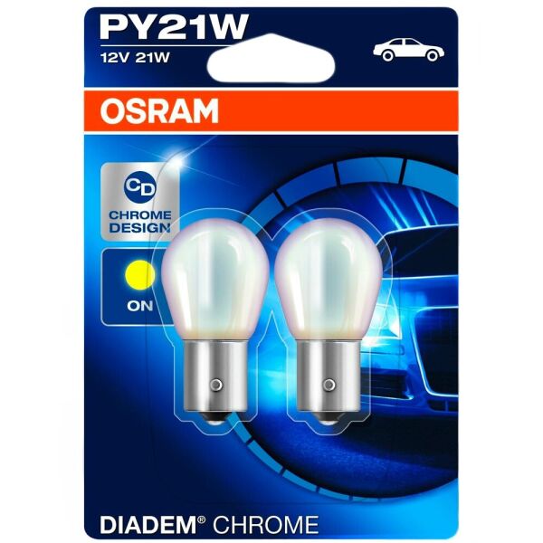 

Лампы накаливания Osram Diadem Chrome PY21W 12V 21W BAU15s 7507DC-BLI2 10X2 Blister