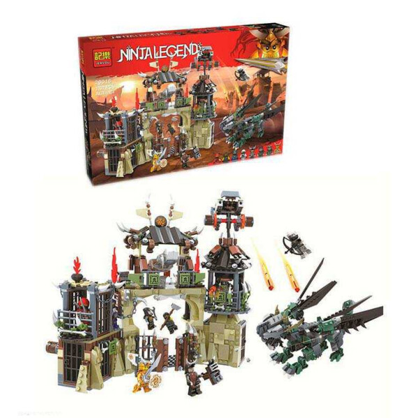 

Конструктор Jemlou Ninja Legend 20016 (12) Пещера драконов 1137 деталей