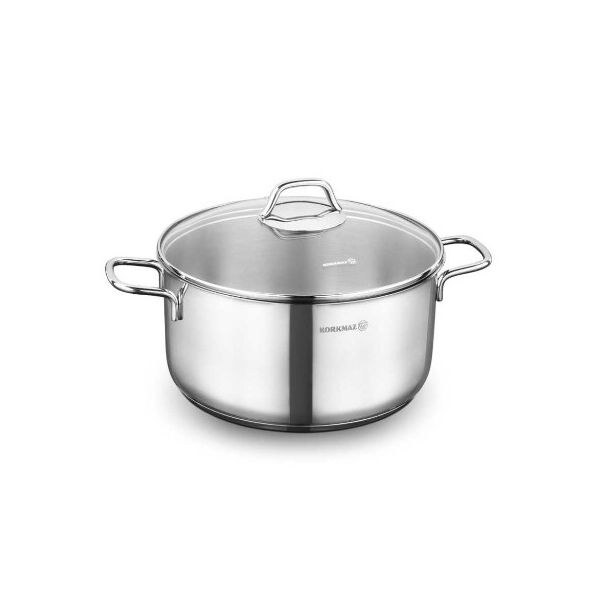 

Кастрюля KORKMAZ PERLA 28*14 см 8,5 л (A1572)