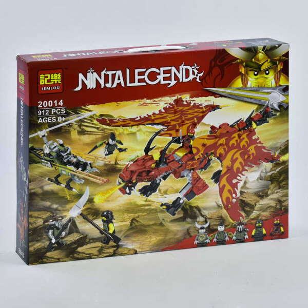 

Конструктор Jemlou Ninja Legend 20014 (12) Первый страж 912 деталей