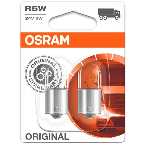 

Лампы накаливания Osram Original R5W 24V 5W BA15s 5627-02B