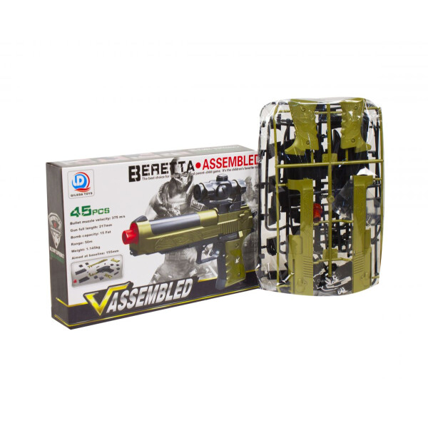 

Пистолет-конструктор QILEDA TOYS Beretta 45 деталей (770A-1)