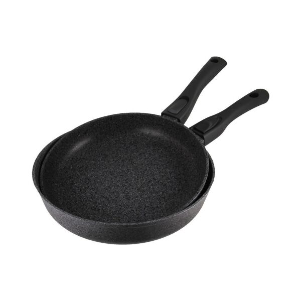 

Набор сковородок Granite Gray без крышки, съемные ручки 26 см 28 см БИОЛ (2628074П)