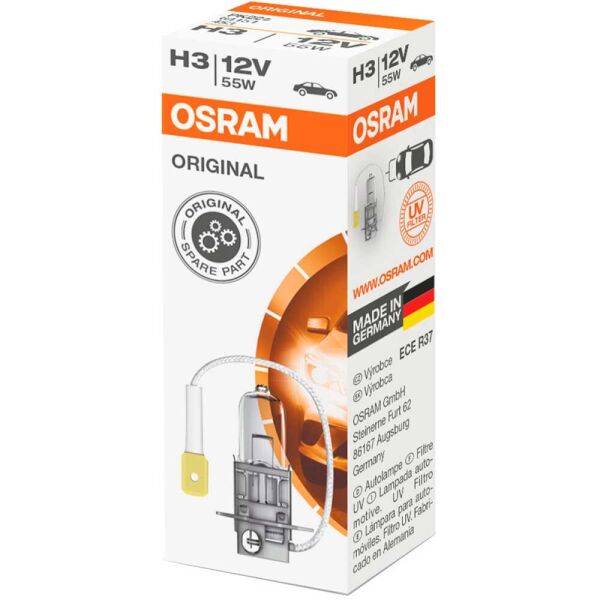 

Галогеновая лампа Osram H3 Original 64151 55w Pk22S