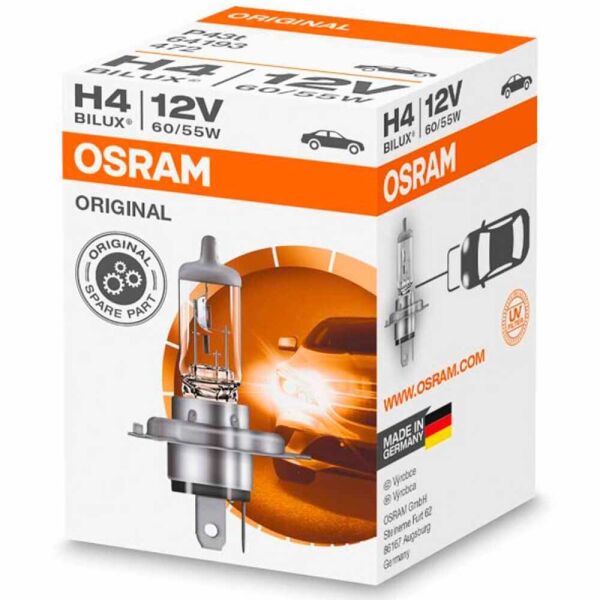 

Галогеновая лампа Osram H4 Original 64193 60/55W P43T