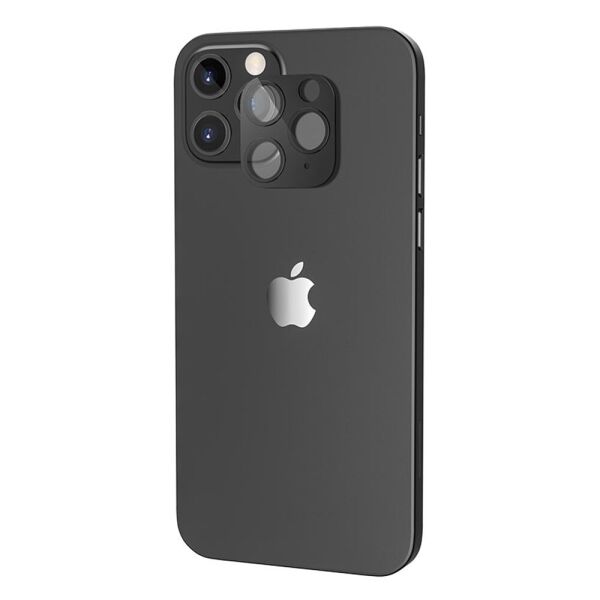 

Защитное стекло Hoco A18 3D Metal Frame на заднюю камеру для Apple iPhone 12 Pro, Black