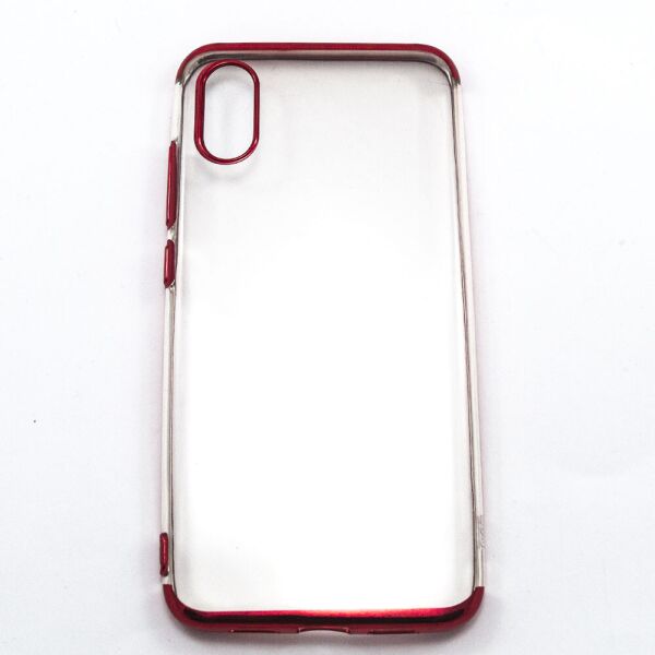 

Силиконовый чехол Clear Case для Xiaomi Mi 8 Pro Red