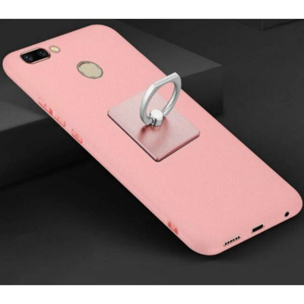 

Силиконовый чехол с кольцом для Huawei Nova 2 Plus Pink