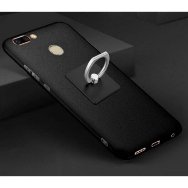 

Силиконовый чехол с кольцом для Huawei Nova 2 Plus Black