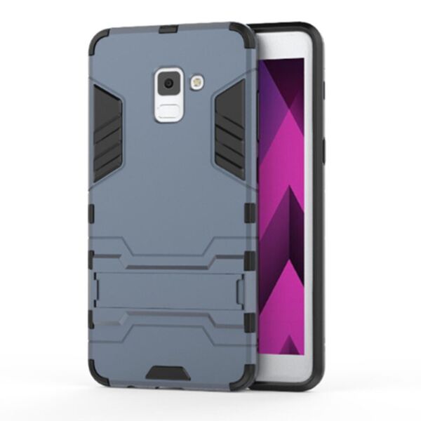 

Чехол накладка Iron Man для Samsung Galaxy A7 2018 Dark grey