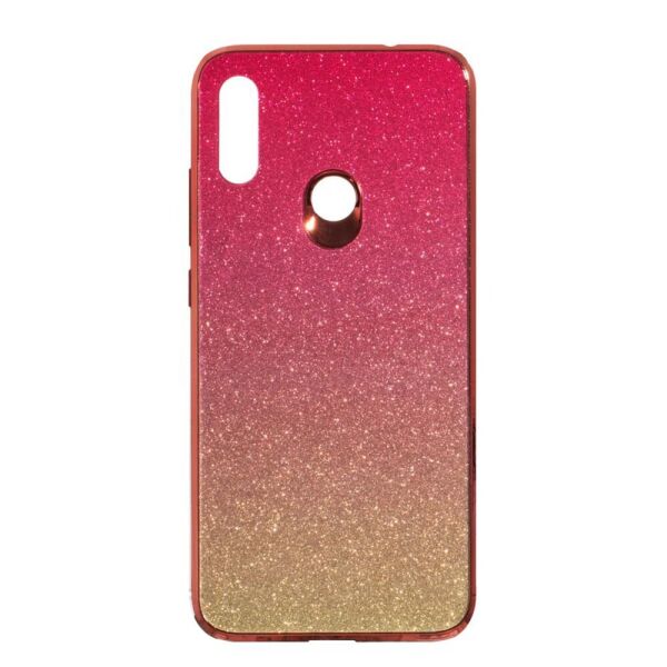 

Чехол-накладка Glass Case Ambre для Xiaomi Redmi 7 Gold с красным