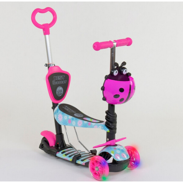 

Самокат 5 в 1 Best Scooter Flowers 11210 Pink / Blue (11210)