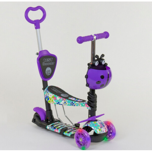 

Самокат 5 в 1 Best Scooter Flowers 68995 Purple (68995)