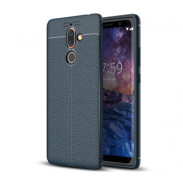 

Чехол накладка Auto Focus для Nokia 7 Plus ТПУ Blue