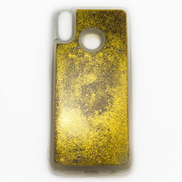 

Силиконовый чехол накладка Epik Bling Sand Case для Huawei P20 Lite Gold