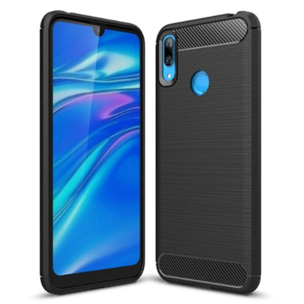 

Чехол накладка Polished Carbon для Huawei Y7 2019 Black