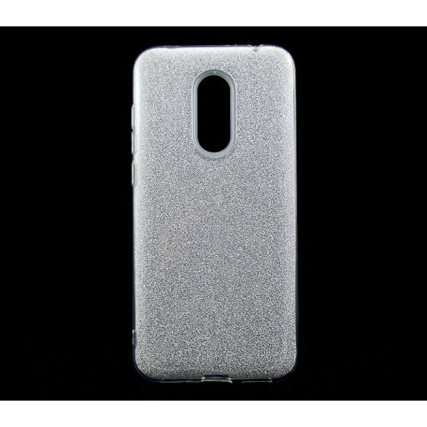 

Силиконовый чехол накладка Fashion Case Glitter 3 in 1 для Xiaomi Redmi 5 Plus Silver