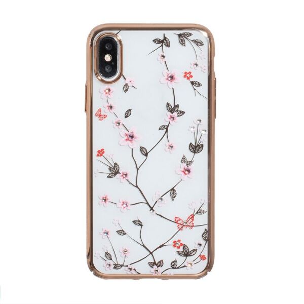 

Чехол-накладка Sulada Flower для Apple Iphone XS Max Gold