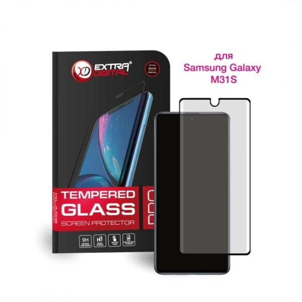

Защитное стекло Extradigital для Samsung Galaxy M31s SM-M317 Black, 0.5мм, 2.5D (EGL4781)