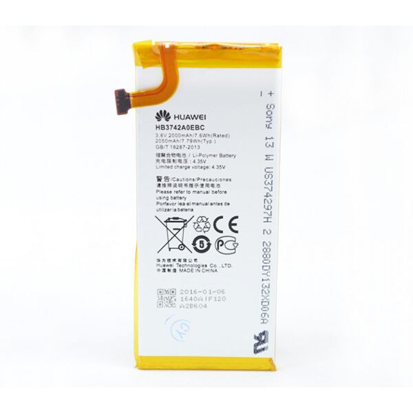 

Аккумулятор HB3742A0EBC для Huawei Ascend P6, P7, P7 mini, 2000мAh