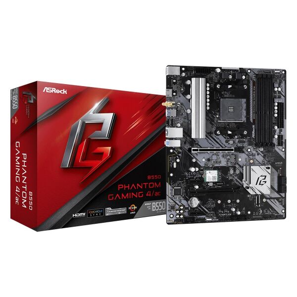 

Материнская плата ASRock B550 Phantom Gaming 4/ac Socket AM4
