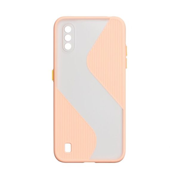 

Чехол-накладка Totu Wave для Samsung Galaxy A01 Pink