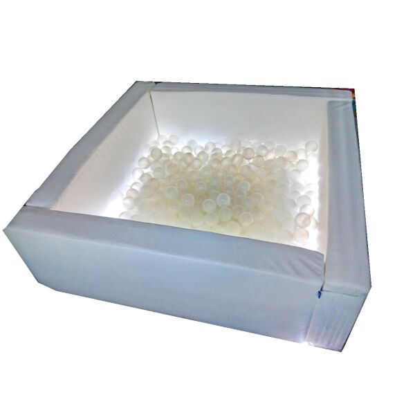 

Мягкий развивающий модульный сухой бассейн разборный для дома и улицы без шариков Светотерапия 150х40 см