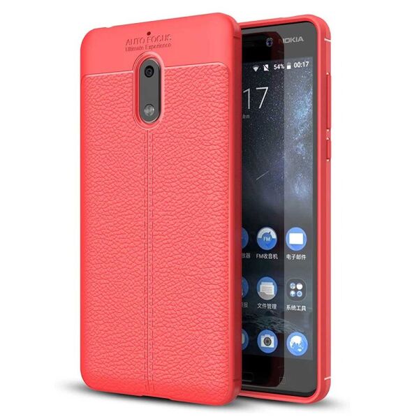 

Чехол накладка Auto Focus для Nokia 6 2017 Red