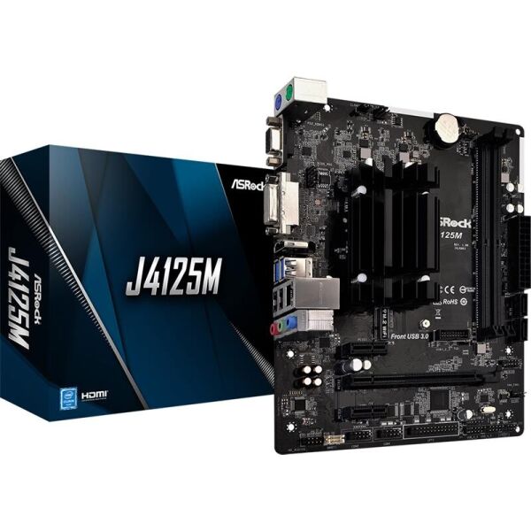 

Материнская плата ASRock J4125M Micro ATX