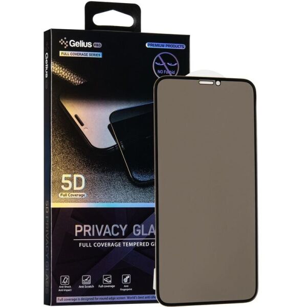 

Защитное стекло Gelius Pro 5D Privasy Glass для Apple iPhone 12, Black