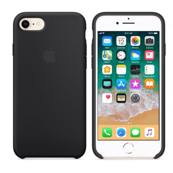 

Чехол-накладка Silicone Case для Apple iPhone 7, iPhone 8 Black
