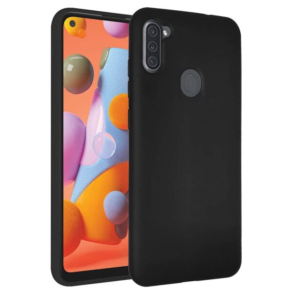 

Чехол-накладка Original Silicon Case Samsung Galaxy A11 / M11, Pink Black