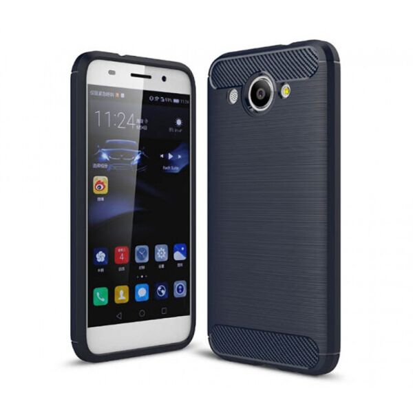 

Чехол накладка Polished Carbon для Huawei Y3 2017 Blue