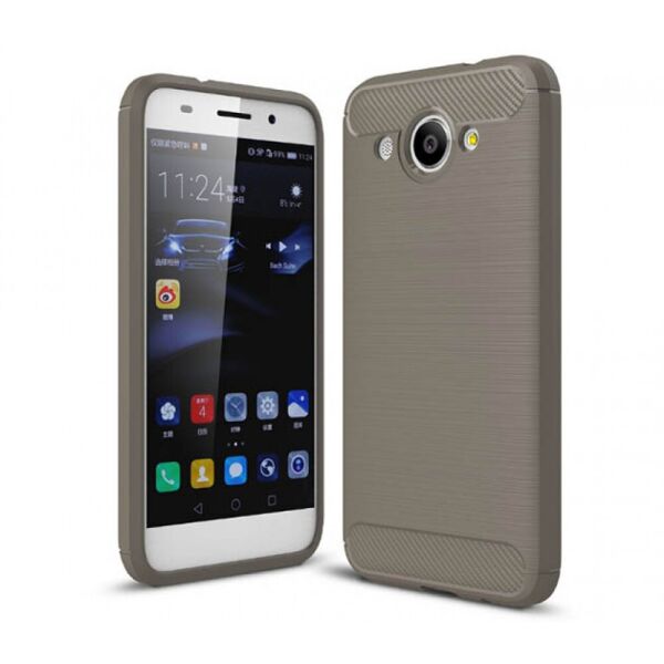 

Чехол накладка Polished Carbon для Huawei Y3 2017 Gray