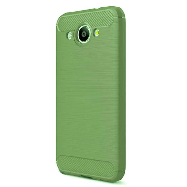 

Чехол накладка Polished Carbon для Huawei Y3 2017 Green