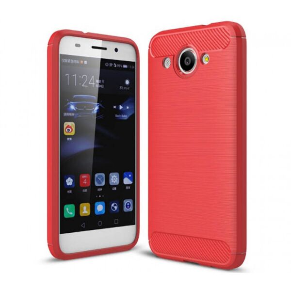

Чехол накладка Polished Carbon для Huawei Y3 2017 Red