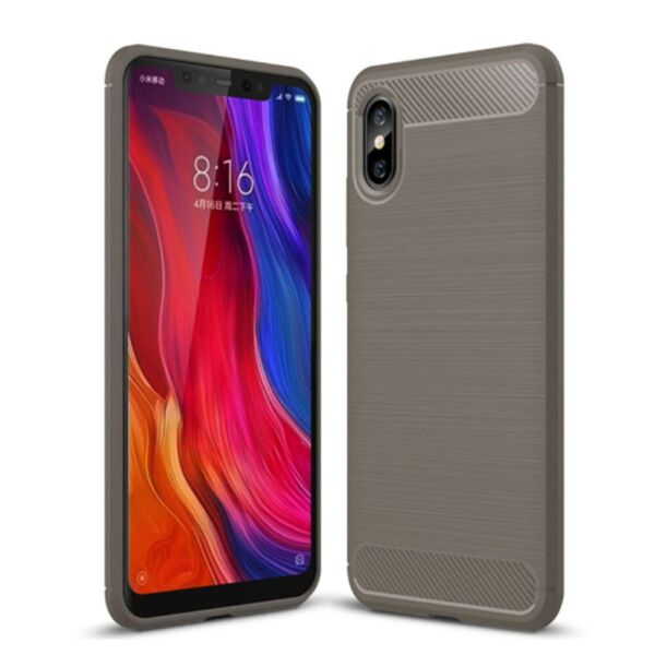 

Чехол накладка Polished Carbon для Xiaomi Mi 8 Pro Gray